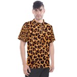 Giraffe Texture, Close-up, Giraffe Skin Texture Men s Polo T-Shirt