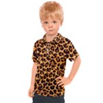 Giraffe Texture, Close-up, Giraffe Skin Texture Kids  Polo T-Shirt