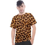 Giraffe Texture, Close-up, Giraffe Skin Texture Men s Sport Top