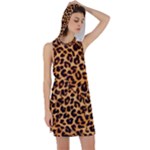 Giraffe Texture, Close-up, Giraffe Skin Texture Racer Back Hoodie Dress