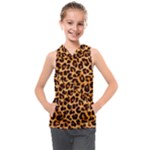 Giraffe Texture, Close-up, Giraffe Skin Texture Kids  Sleeveless Hoodie