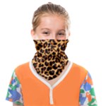 Giraffe Texture, Close-up, Giraffe Skin Texture Face Covering Bandana (Kids)