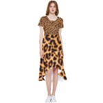 Giraffe Texture, Close-up, Giraffe Skin Texture High Low Boho Dress