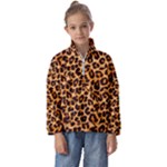 Giraffe Texture, Close-up, Giraffe Skin Texture Kids  Half Zip Hoodie