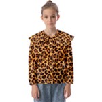 Giraffe Texture, Close-up, Giraffe Skin Texture Kids  Peter Pan Collar Blouse