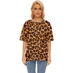 Giraffe Texture, Close-up, Giraffe Skin Texture Oversized Basic T-Shirt