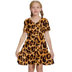 Kids  Short Sleeve Tiered Mini Dress 