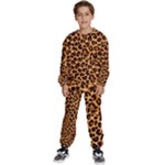 Giraffe Texture, Close-up, Giraffe Skin Texture Kids  Sweatshirt set