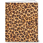 Giraffe Texture, Close-up, Giraffe Skin Texture 8  x 10  Softcover Notebook