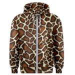 Giraffe Texture, Macro Men s Zipper Hoodie