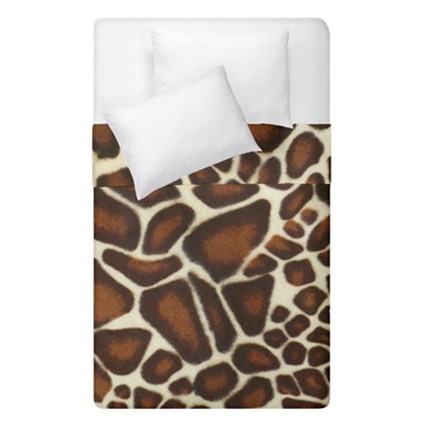 Giraffe Texture, Macro Duvet Cover Double Side (Single Size) from ArtsNow.com