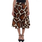 Giraffe Texture, Macro Perfect Length Midi Skirt