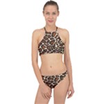 Giraffe Texture, Macro Halter Bikini Set