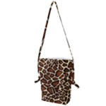 Giraffe Texture, Macro Folding Shoulder Bag