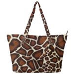 Giraffe Texture, Macro Full Print Shoulder Bag