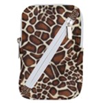 Giraffe Texture, Macro Belt Pouch Bag (Small)