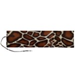 Giraffe Texture, Macro Roll Up Canvas Pencil Holder (L)