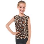 Giraffe Texture, Macro Kids  Mesh Tank Top