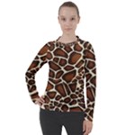 Giraffe Texture, Macro Women s Pique Long Sleeve T-Shirt