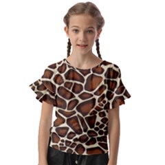 Kids  Cut Out Flutter Sleeves 