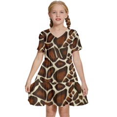 Kids  Short Sleeve Tiered Mini Dress 