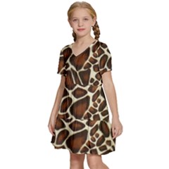 Kids  Short Sleeve Tiered Mini Dress 