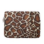 Giraffe Texture, Macro 13  Vertical Laptop Sleeve Case With Pocket