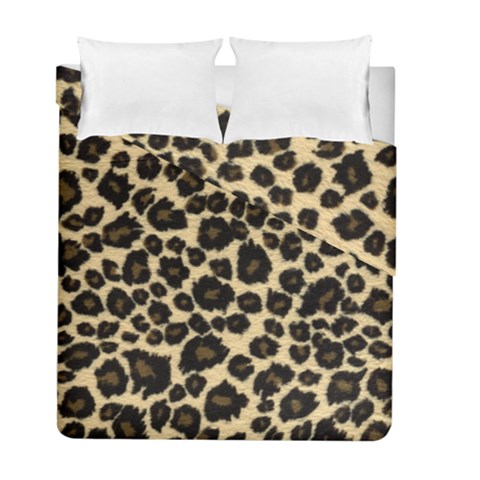 Jaguar Skin Texture, Jaguar Wool Texture, Yellow Duvet Cover Double Side (Full/ Double Size) from ArtsNow.com