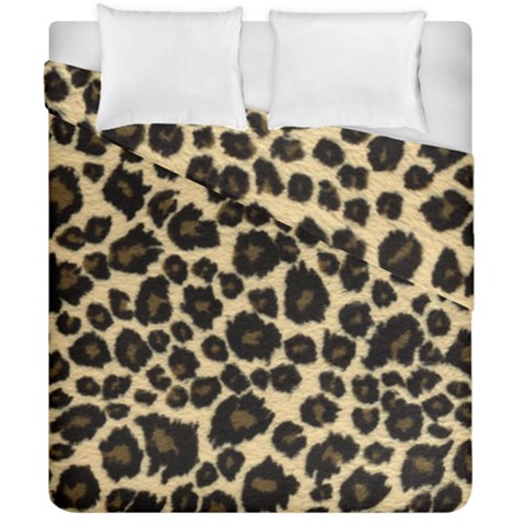 Jaguar Skin Texture, Jaguar Wool Texture, Yellow Duvet Cover Double Side (California King Size) from ArtsNow.com