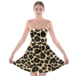 Jaguar Skin Texture, Jaguar Wool Texture, Yellow Strapless Bra Top Dress