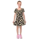 Kids  Short Sleeve Velvet Dress 