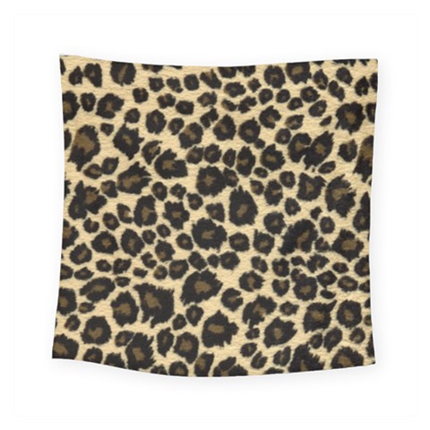 Jaguar Skin Texture, Jaguar Wool Texture, Yellow Square Tapestry (Small) from ArtsNow.com