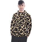 Jaguar Skin Texture, Jaguar Wool Texture, Yellow Men s Pullover Hoodie