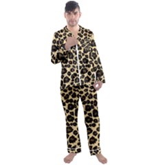 Men s Long Sleeve Satin Pajamas Set 