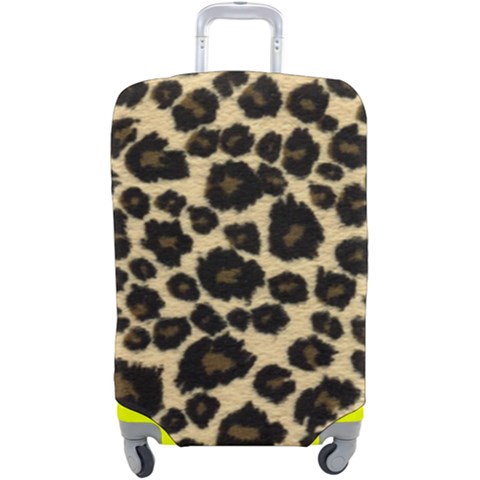 Jaguar Skin Texture, Jaguar Wool Texture, Yellow Luggage Cover (Large) from ArtsNow.com