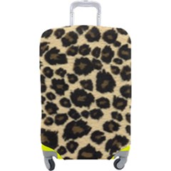 Jaguar Skin Texture, Jaguar Wool Texture, Yellow Luggage Cover (Large) from ArtsNow.com