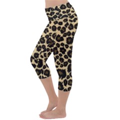 Lightweight Velour Capri Yoga Leggings 