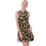 Jaguar Skin Texture, Jaguar Wool Texture, Yellow Sleeveless Shirt Dress