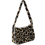 Jaguar Skin Texture, Jaguar Wool Texture, Yellow Zip Up Shoulder Bag