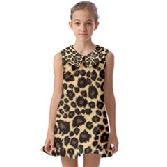 Kids  Pilgrim Collar Ruffle Hem Dress 