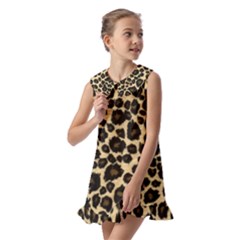 Kids  Pilgrim Collar Ruffle Hem Dress 