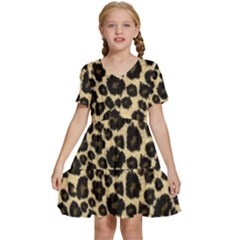 Kids  Short Sleeve Tiered Mini Dress 