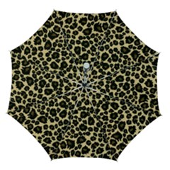 Jaguar Skin Texture, Jaguar Wool Texture, Yellow Automatic Folding Umbrella with Case (Medium) from ArtsNow.com