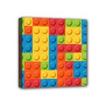 Lego Bricks, Colorful Dots Background Mini Canvas 4  x 4  (Stretched)