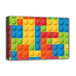 Lego Bricks, Colorful Dots Background Deluxe Canvas 18  x 12  (Stretched)