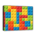 Lego Bricks, Colorful Dots Background Deluxe Canvas 20  x 16  (Stretched)