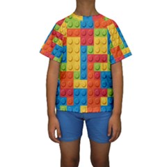 Kids  Short Sleeve Swimwear 