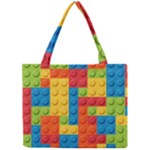 Lego Bricks, Colorful Dots Background Mini Tote Bag