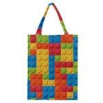 Lego Bricks, Colorful Dots Background Classic Tote Bag