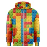 Lego Bricks, Colorful Dots Background Men s Zipper Hoodie